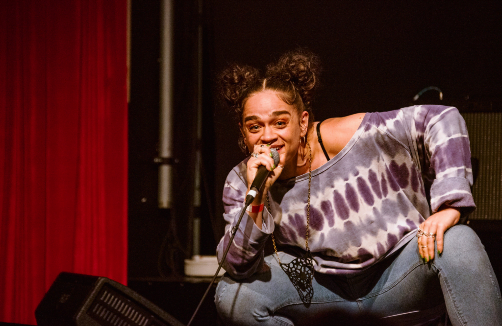 Debris Steveson performs at Apples and Snakes 35th celebrations. Photo: Suzi Corker